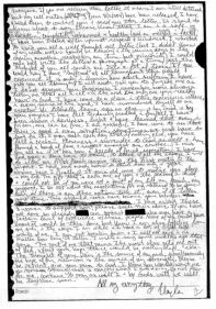 La dernière lettre de Kayla à ses proches, écrite durant sa détention. Sa famille l'a rendue publique le 11 février. (Crédits photo : DR)