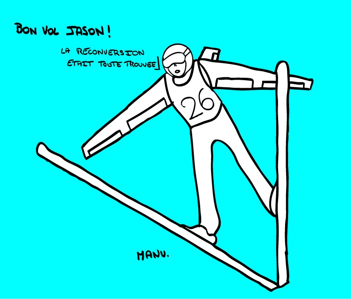 Flying Jason ne veut plus redescendre. Crédit : Emmanuel Durget