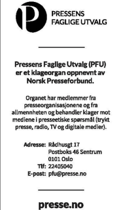 Ce communiqué, ainsi qu'un article, ont été publiés sur le journal Rada Blad à la demande du PFU