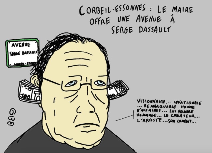On baptise généralement les voies publiques du nom de grands hommes après leur mort. A Corbeil-Essonnes, Serge Dassault est déjà un grand homme, de son vivant. Crédit Photo : Grégoire Bosc-Bierne