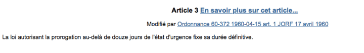 (crédit photo : capture d’écran de la loi 55-385 sur legifrance.gouv.fr)