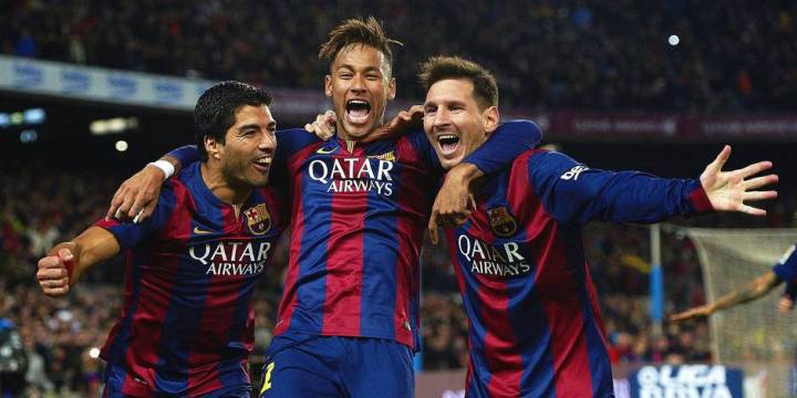 Le trio ''MSN'', Messi-Suarez-Neymar, a encore frappé, hier soir. (crédit photo : dhnet.be) 