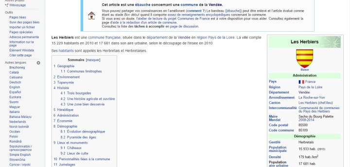 On peut trouver de tout sur Wikipédia, Sacha de la série d'animation Pokémon y est maire d’une ville de Vendée (Crédit photo : wikipédia)