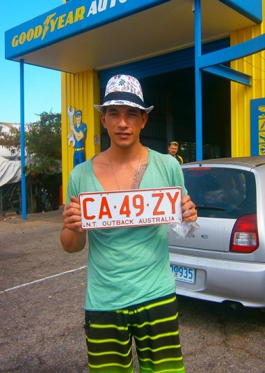 Rudy en road trip dans l’outback [arrière-pays ndlr] australien. Crédit photo : Rudy Salomon