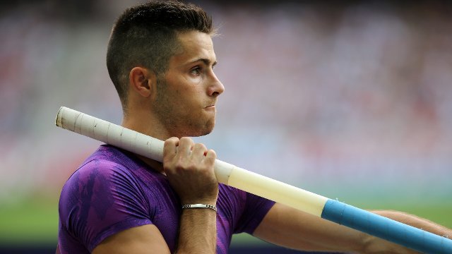 Valentin Lavillenie en préparation