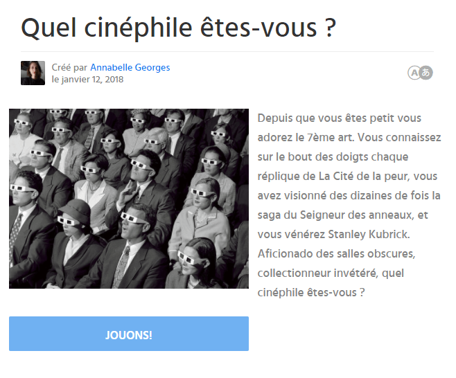 quizz cinéma