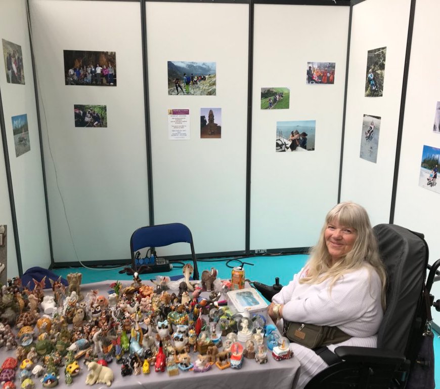 Bétrice Stark participe souvent à des évènements pour son association