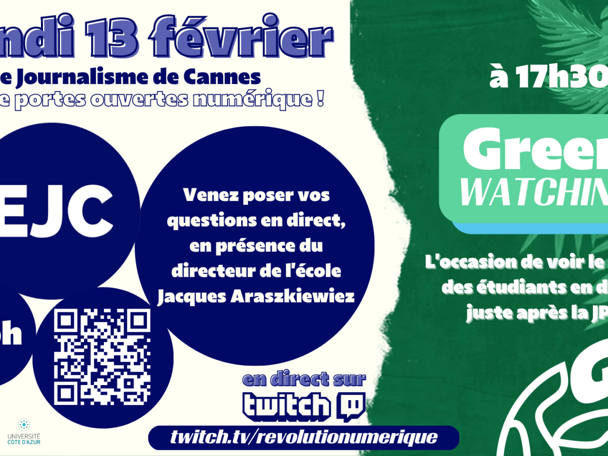 Viens participer à la Journée Portes Ouvertes numérique du BUT information communication parcours journalisme !