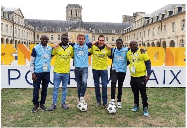 Quatre réfugiés licencié au club de football de l’ESSA près de Caen - Crédit : Facebook ESSA