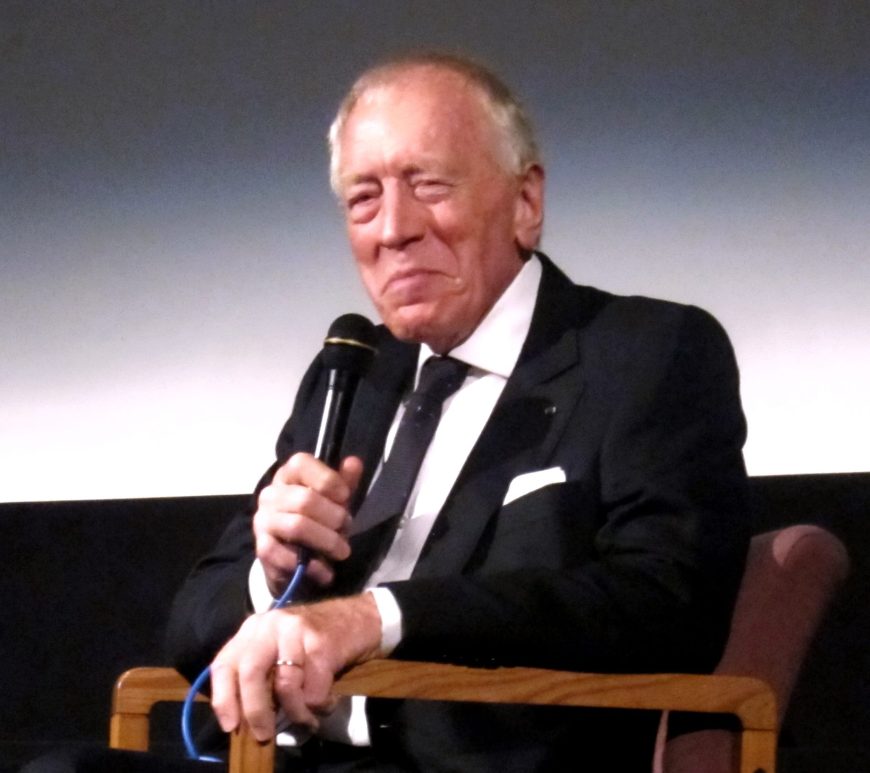 Max von Sydow est un acteur français, né sudéois. Photo Flickr CC