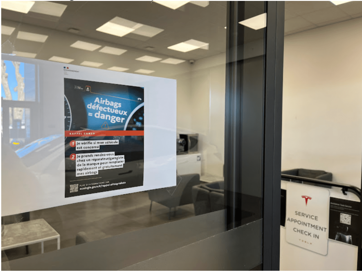 Une dernière mesure pour les retardataires de l’airbag Takata